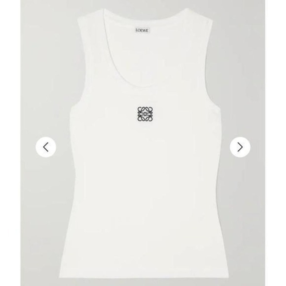 LOEWE
Embroidered ribbed stretch-cotton tank medium (runs small) NWT